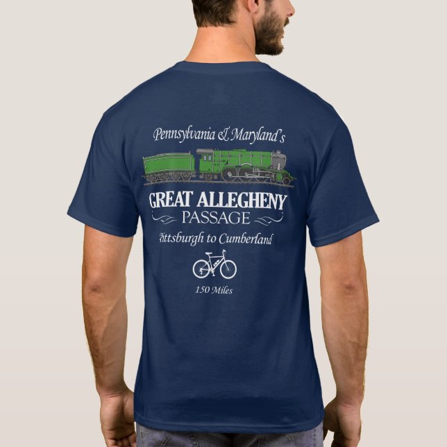 Great Allegheny Passage (RT2) T-Shirt (Back)