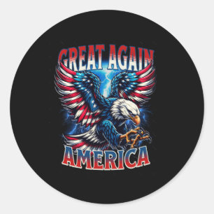 Great America Again Classic Round Sticker