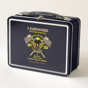 Great American Eclipses Metal Lunch Box