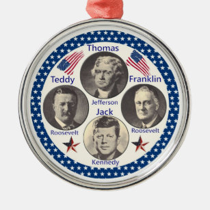 Great American Presidents Metal Ornament