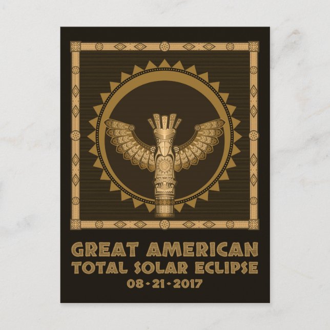 Great American Total Solar Eclipse - 2017 Postcard (Front)