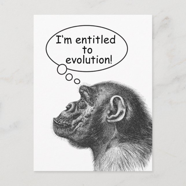 Great Ape Evolution Entitlement Postcard (Front)