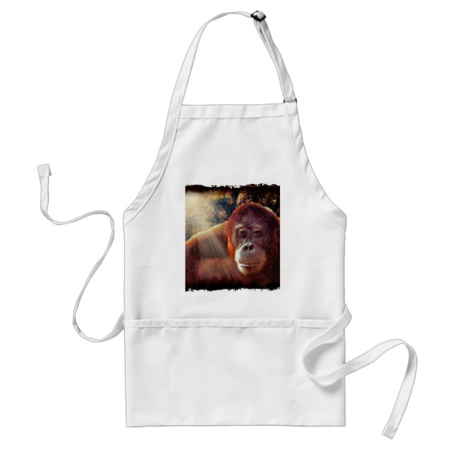 Great Ape Orangutan Wildlife Animal-Lovers Standard Apron (Front)
