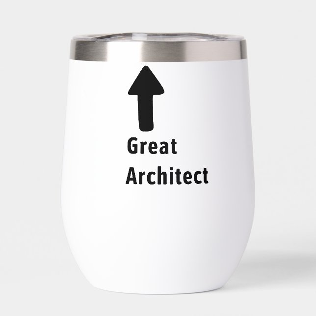 Great Architect Funny Arrow Editable Name (Back)