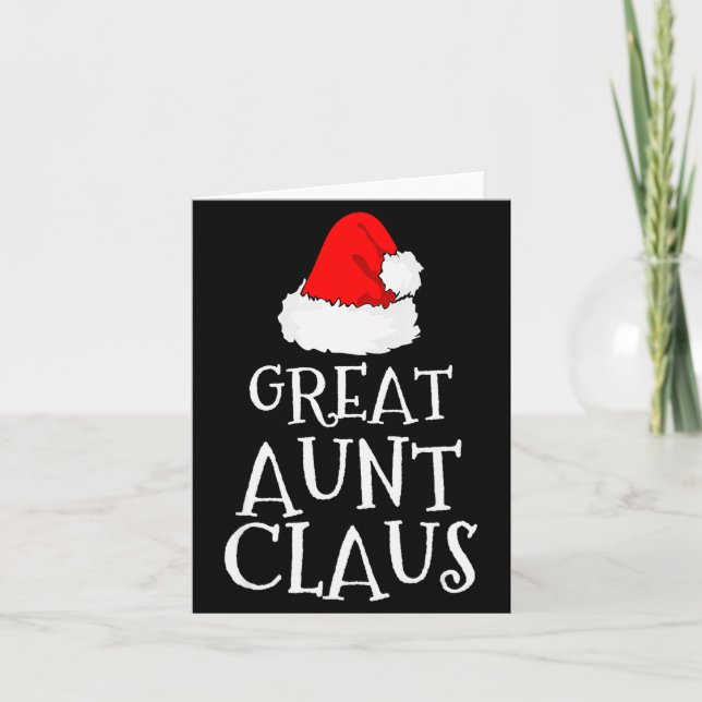 Great Aunt Claus Christmas Santa's Pajama Family M Card (Front)