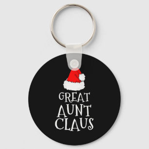 Great Aunt Claus Christmas Santa's Pajama Family M Keychain