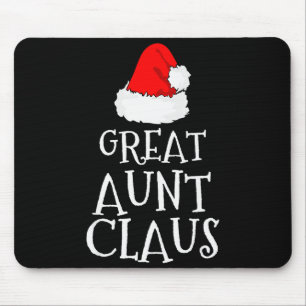 Great Aunt Claus Christmas Santa's Pajama Family M Mouse Pad