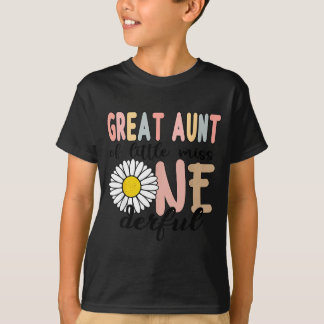 Great Aunt Of Little Wonderful 1st Birthday First T-Shirt