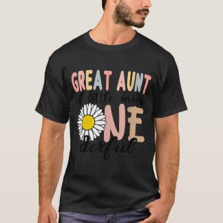 Great Aunt Of Little Wonderful 1st Birthday First T-Shirt