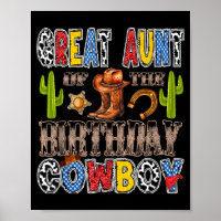 Great aunt of the birthday cowboy western birthday