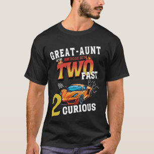 Great-aunt Of The Two Years Old Birthday Boy Racin T-Shirt