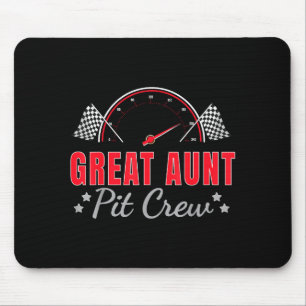 Great Aunt T Crew Race Car Driver Birthday Party R Mouse Pad