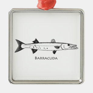 Great Barracuda Logo Metal Ornament