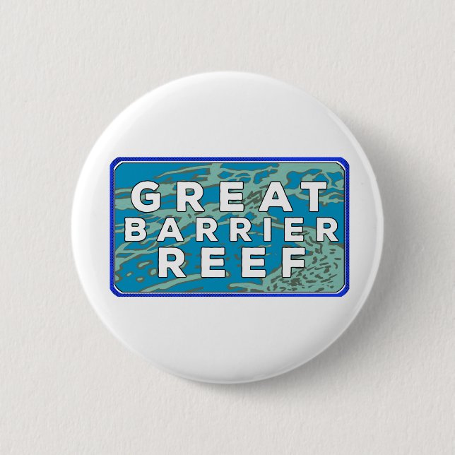 Great Barrier Reef 2 Inch Round Button (Front)