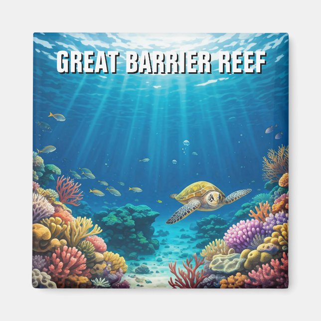 Great Barrier Reef Australia Magnet (Front)