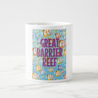 Great Barrier Reef cartoon travel poster