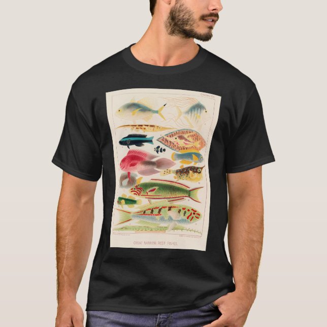 Great Barrier Reef Fish Illustration By William T-Shirt (Front)