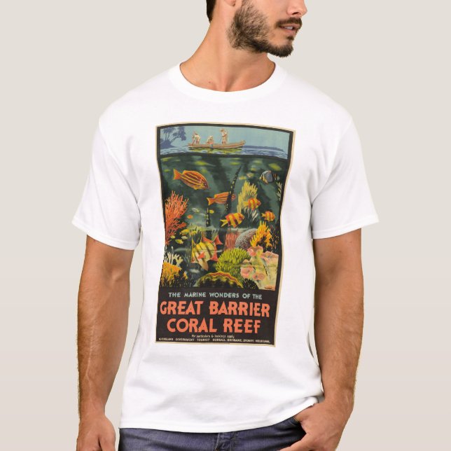 Great Barrier Reef Poster 1933 T-Shirt (Front)