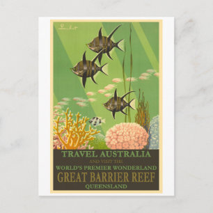 Great Barrier Reef Tropic Fish, Australia Postcard
