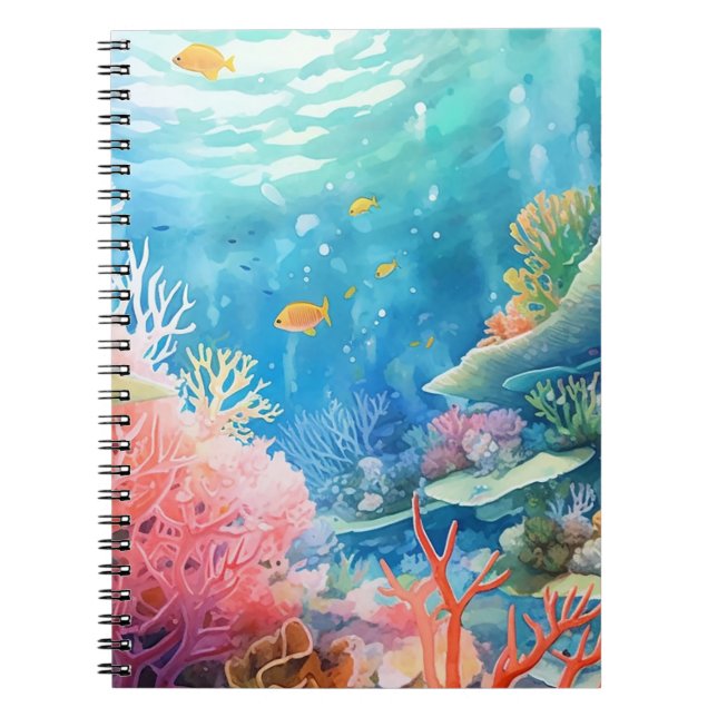 Great Barrier Reef Watercolor Notebook (Front)