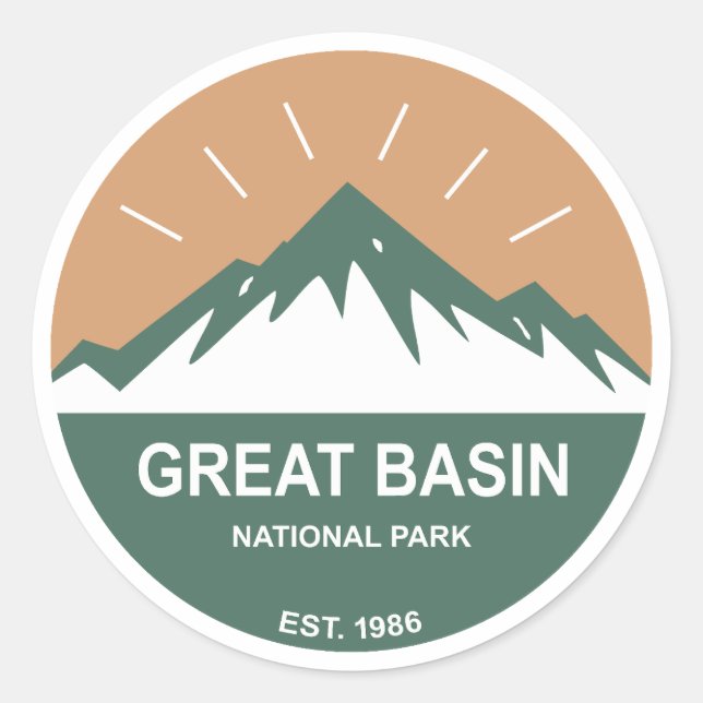 Great Basin National Park Classic Round Sticker (Front)