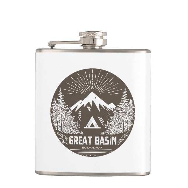 Great Basin National Park Hip Flask (Front)