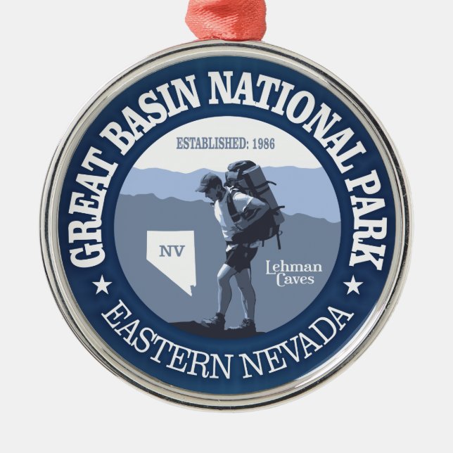 Great Basin National Park Metal Ornament (Front)