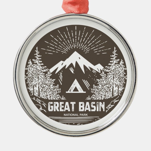 Great Basin National Park Metal Ornament (Front)