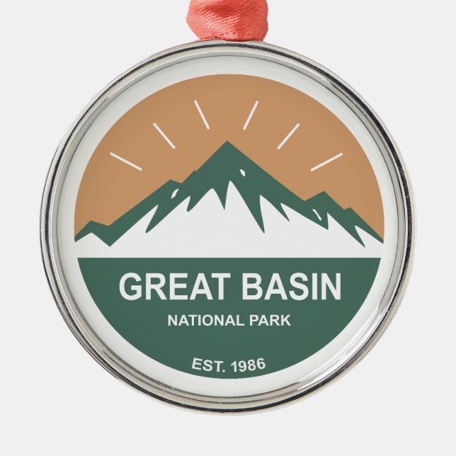 Great Basin National Park Metal Ornament (Front)