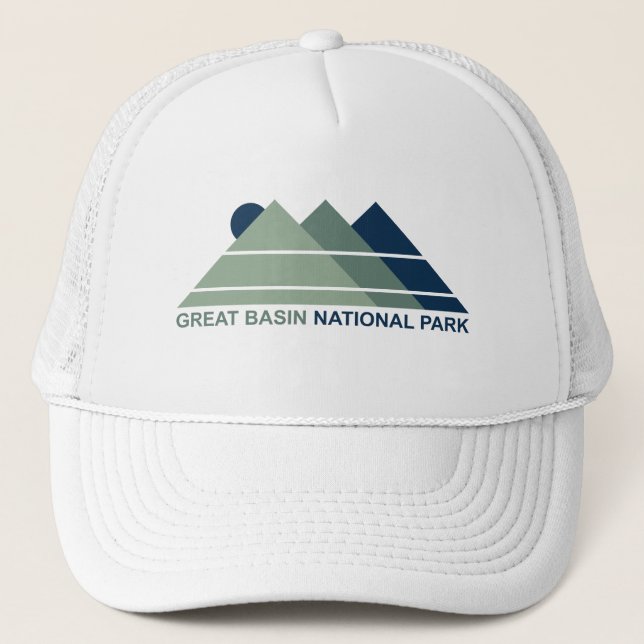 Great Basin National Park Mountain Sun Trucker Hat (Front)
