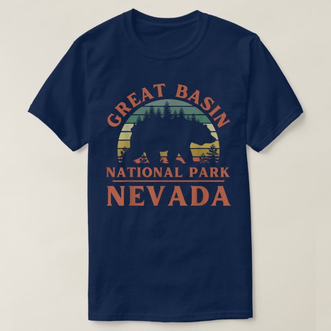 Great Basin National Park Nevada Bear Nature Hikin T-Shirt (Design Front)