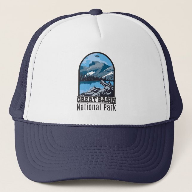 Great Basin National Park Nevada Vintage  Trucker Hat (Front)