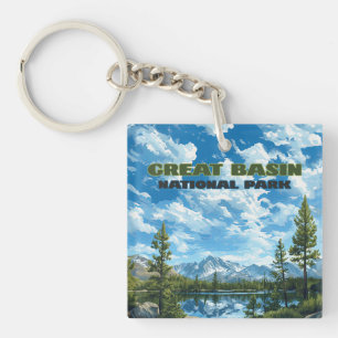 Great Basin National Park Nevada Wheeler Peak Keychain