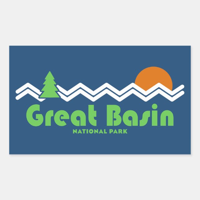 Great Basin National Park Retro Sticker (Front)