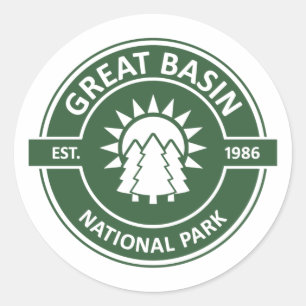 Great Basin National Park Sun Trees Classic Round Sticker