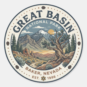 Great Basin National Park USA Classic Round Sticker