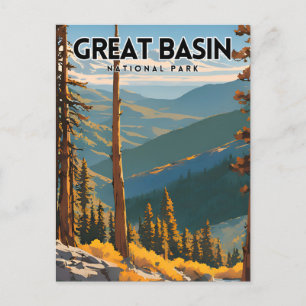 Great Basin National Park Vintage Travel Poster Postcard