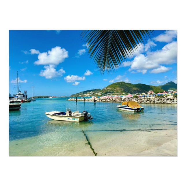 Great Bay in Philipsburg, Sint Maarten Photo Print (Front)