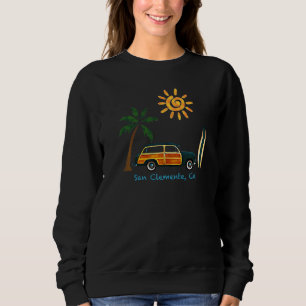 Great Beach Woodie Surf For San Clemente Sweatshirt