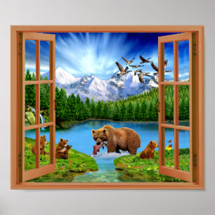 Great Bear Wilderness Fake Window Poster