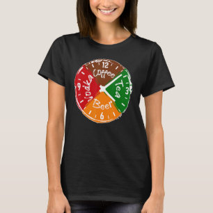 Great Beer Party Time Clock Drinking Alcohol Festi T-Shirt