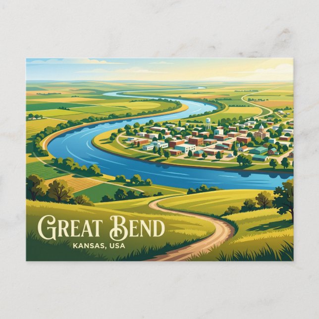 Great Bend, Kansas Kansas Postcard (Front)