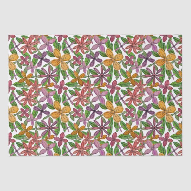 Great Big Flowers  Tissue Paper (Front)