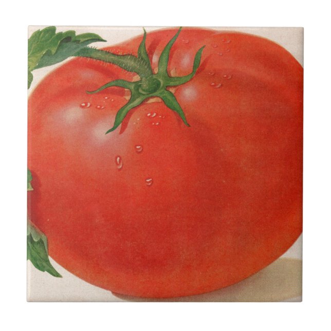 great BIG juicy tomato Tile (Front)