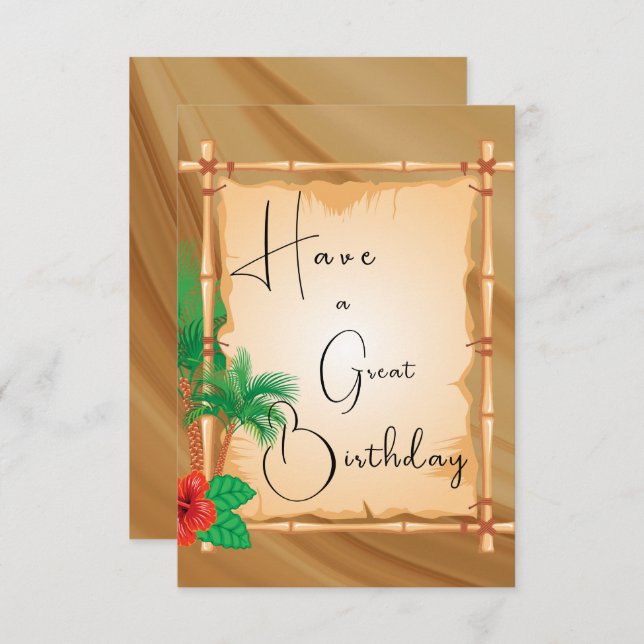 Great Birthday Card (Front/Back)