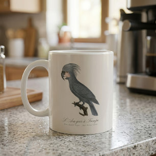 Great Black Palm Cockatoo, Probosciger aterrimus Coffee Mug