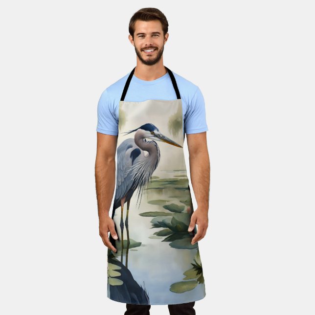 Great Blue Heron Apron (Worn)