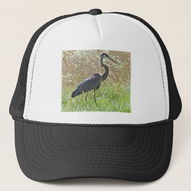 Great Blue Heron - Ardea herodias Trucker Hat (Front)