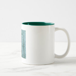 Great Blue Heron at dusk Two-Tone Coffee Mug