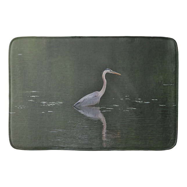 Great blue heron bath mat (Front)
